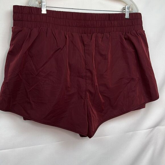 Aerie Offline The Hugger burgundy shorts size XXL NWT - Picture 8 of 13
